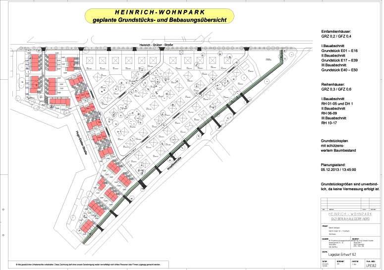 Entwurf 8.2 wurde in den B-Plan aufgenommen